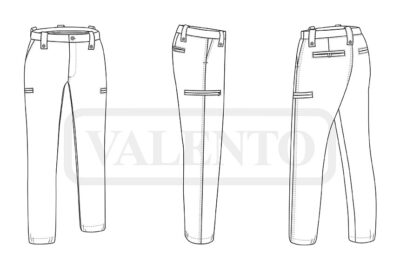 Pantalón de trabajo multibolsillos VALENTO LEWIS - Image 2