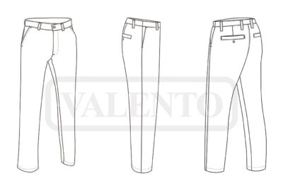 Pantalón chino elástico VALENTO MARTIN - Imagen 2