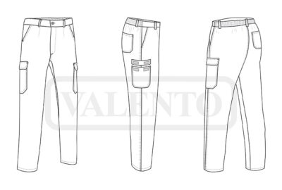 Pantalón de trabajo multibolsillos VALENTO MILLER - Image 2