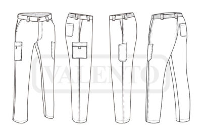 Pantalón de trabajo rico en algodón VALENTO ORION - Imagen 2