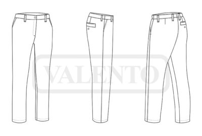 Pantalón chino de mujer VALENTO PASACALLES - Imagen 2