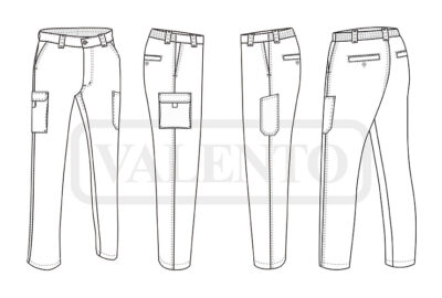 Pantalón de trabajo rico en algodón VALENTO PEGASO - Imagen 2