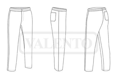 Pantalón uniforme sanitario VALENTO PIXEL - Image 2