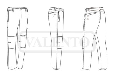 Pantalón de trekking elástico VALENTO RENO - Imagen 2