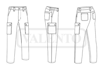 Pantalón multibolsillos 100% algodón VALENTO RIVER - Imagen 2