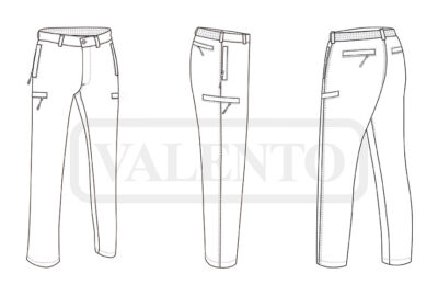 Pantalón softshell multibolsillos VALENTO RUGO - Image 2