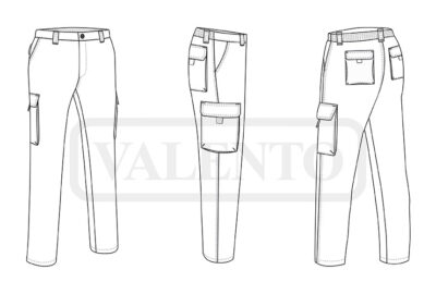 Pantalón de trabajo multibolsillos VALENTO THUNDER - Imagen 2