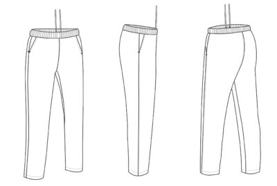 Pantalón mujer con goma elástica VALENTO TULIPA - Imagen 2