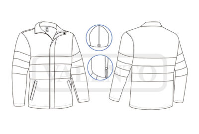 Parka impermeable de visibilidad realzada VALENTO WICKLOW - Imagen 2