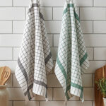 Paño de cocina a rayas y cuadros VALENTO KITCHEN