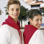 Pañuelo triangular de popelín VALENTO GALA