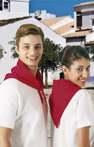 Pañuelo triangular de popelín VALENTO GALA