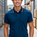 Polo de manga corta bicolor  VALENTO COMBI