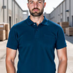 Polo de manga corta y bolsillo VALENTO NEPTUNO