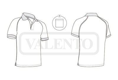 Polo de manga corta ranglán VALENTO VENUR - Image 2