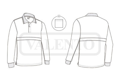 Polo de manga larga Protección Civil y Bomberos VALENTO SERVER - Image 2