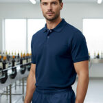 Polo de manga corta con corchetes VALENTO TAMESIS