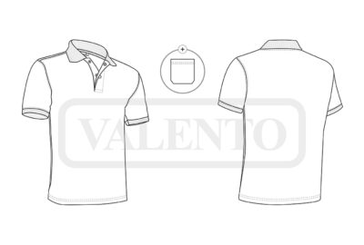 Polo de manga corta con corchetes VALENTO TAMESIS - Image 2