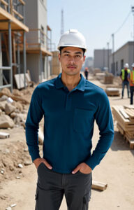 Polo de manga larga y bolsillo VALENTO BREDA