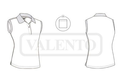 Polo sin mangas de mujer VALENTO VEGA - Image 2