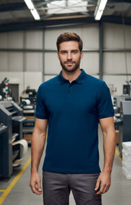 Polo de manga corta con cuello camisero VALENTO WISCONSIN