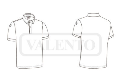 Polo de manga corta con cuello camisero VALENTO WISCONSIN - Imagen 2
