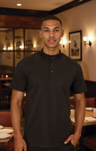 Polo técnico manga corta y cuello mao VALENTO YACHT