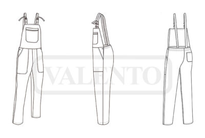 Pantalón con peto y tirantes VALENTO PREGON - Image 2
