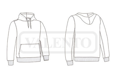 Sudadera capucha poliéster tacto algodón VALENTO ARIZONA - Imagen 2