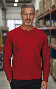 Sudadera cuello redondo y manga recta VALENTO OPEN