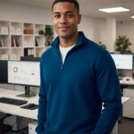 Sudadera con media cremallera VALENTO CARL