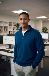 Sudadera con media cremallera VALENTO CARL