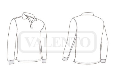 Sudadera con cuello de polo y bajo recto VALENTO APOLO - Imagen 2