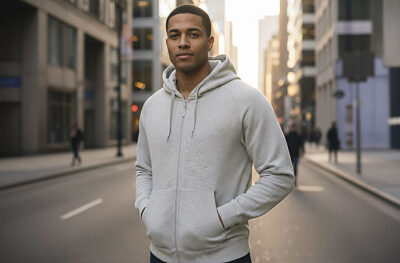 Sudadera con capucha y cremallera entera VALENTO RIDE