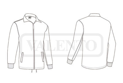 Sudadera con cremallera y bajo recto VALENTO CACTUS - Imagen 2