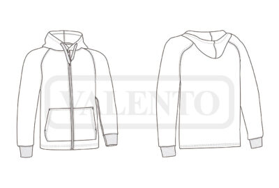 Sudadera con capucha y cremallera VALENTO STEAL - Imagen 2