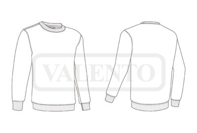 Sudadera cuello redondo 100% algodón VALENTO KISALA - Imagen 2
