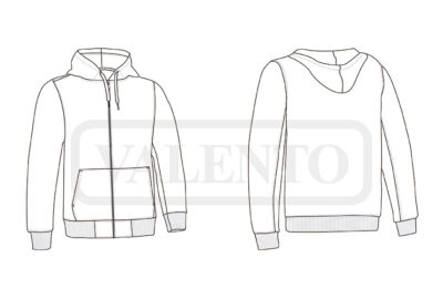 Sudadera con capucha y cremallera VALENTO MAMUT - Imagen 2