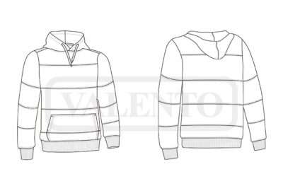 Sudadera con capucha colores arcoíris VALENTO RAINBOW - Image 2