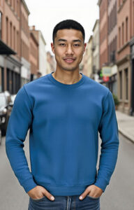 Sudadera de poliéster con tacto algodón VALENTO STEVEN