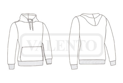 Sudadera con capucha bolsillo canguro mujer VALENTO TOBAGO - Imagen 2