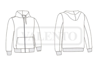 Sudadera con capucha y cremallera entera VALENTO TERRANOVA - Imagen 2