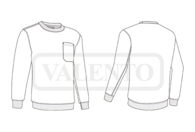 Sudadera cuello redondo y bolsillo VALENTO RANGO - Image 2