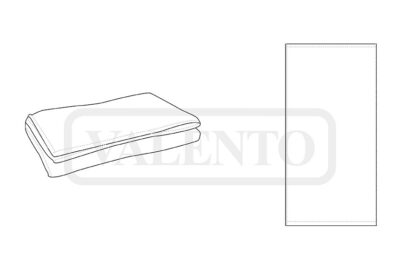 Toalla de rizo tamaño ducha VALENTO BORA - Imagen 2