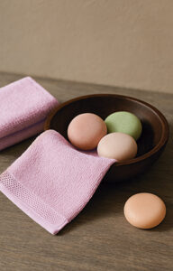 Toalla de rizo tamaño tocador VALENTO BUBBLE