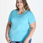 Curves T-shirt V-Neck