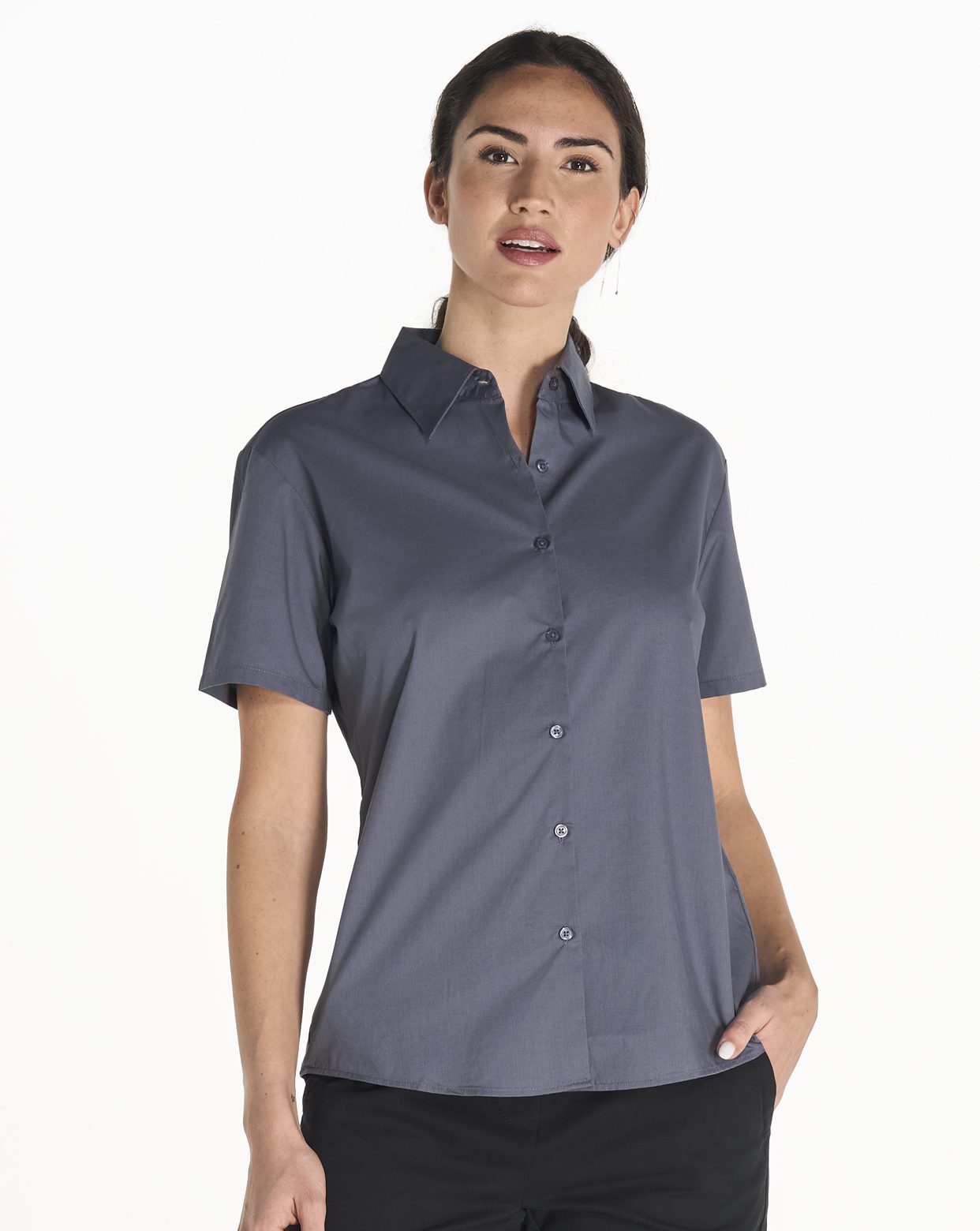 Lady Casual & Business SS Shirt Popelin Lady Casual & Business SS Shirt Popelin - Image 1
