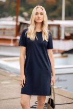 American T-shirt Dress Women - Imagen 3