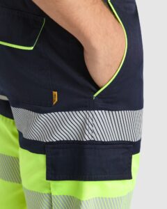 Bermuda Alta Visibilidad Roly Lada 9328 Hombre - Imagen 6