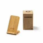 Cargador Inalámbrico de Bambú Natural Stamina Gravity 3022 - Imagen 2